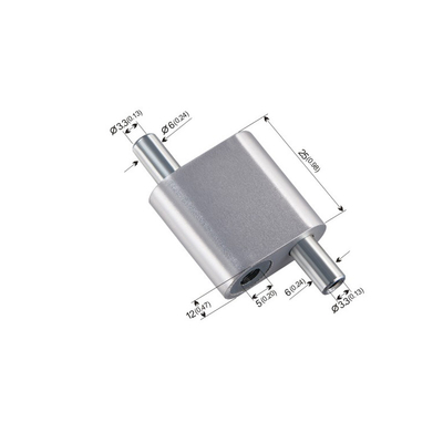 Aluminiummaterial 25mm verdoppeln justierbares Kabel-Greifer für 2,0 3.0mm Drahtseil